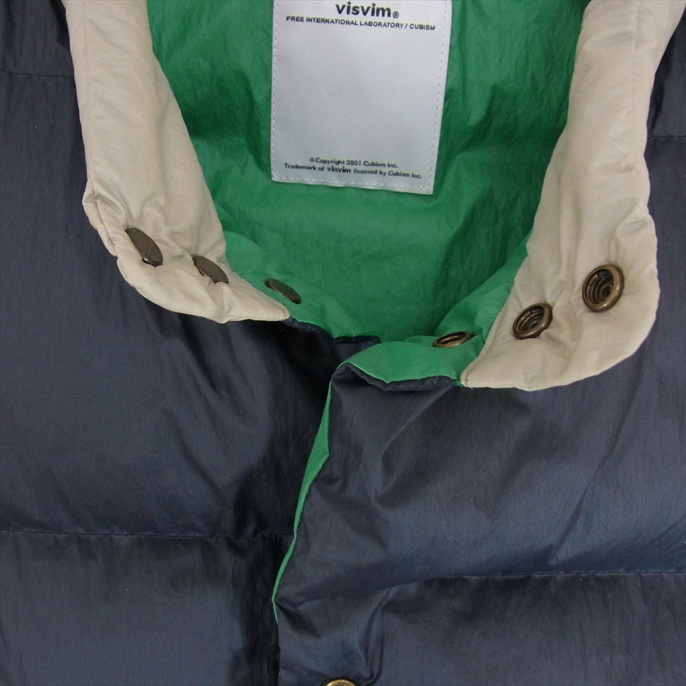 VISVIM ビズビム VS0001567 INSULATOR DOWN VEST クレイジーパターン ダウンベスト ブラック系 L【中古】