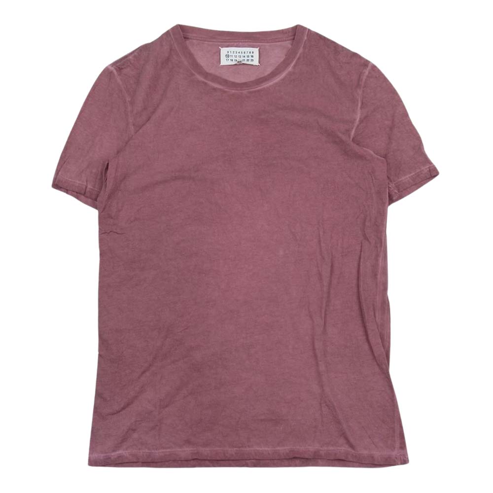 MAISON MARGIELA メゾンマルジェラ 12SS S50GC0293 四つタグ 後染め 半袖 Tシャツ ピンク系 46【中古】