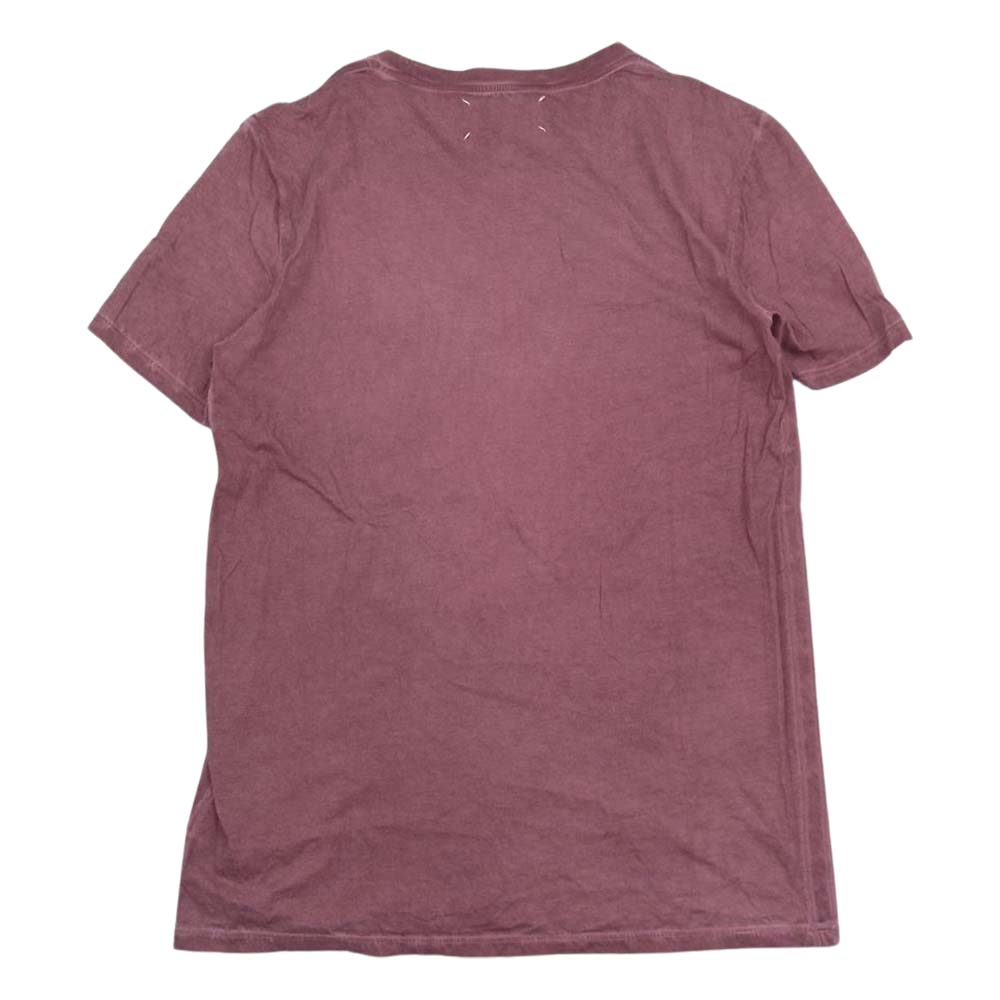 MAISON MARGIELA メゾンマルジェラ 12SS S50GC0293 四つタグ 後染め 半袖 Tシャツ ピンク系 46【中古】
