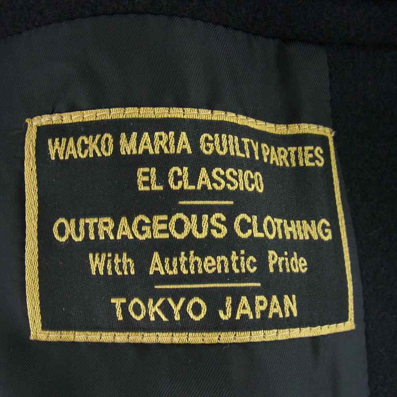 WACKO MARIA ワコマリア 12AW WMR-PCT-01 ウール P-COAT Pコート ブラック系 S【中古】