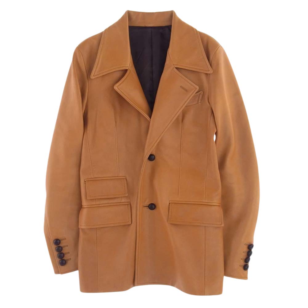 WACKO MARIA ワコマリア ラムレザー ジャケット  オレンジ系 S【中古】