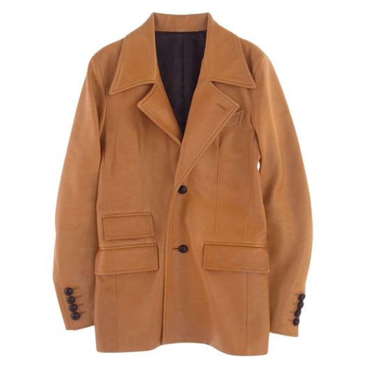 WACKO MARIA ワコマリア ラムレザー ジャケット  オレンジ系 S【中古】