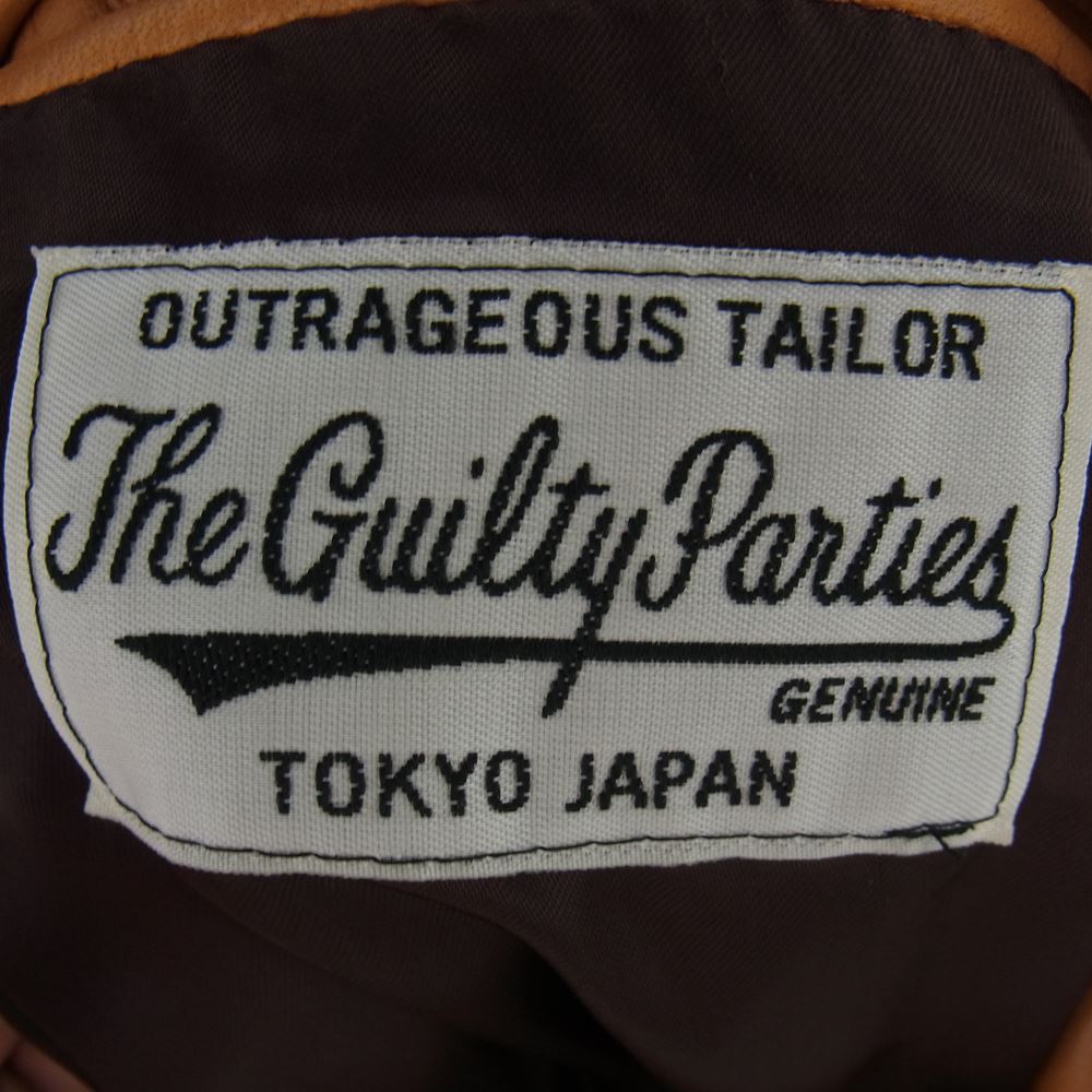 WACKO MARIA ワコマリア ラムレザー ジャケット  オレンジ系 S【中古】