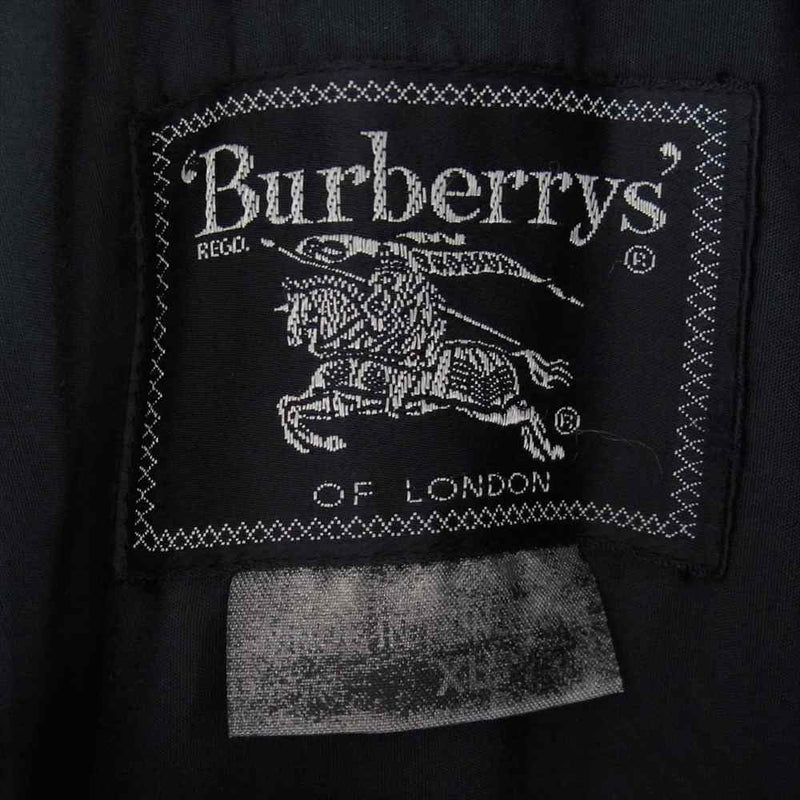 BURBERRY バーバリー 裏ノバチェック 裏地キルティング ジャケット ネイビー系 XL【中古】