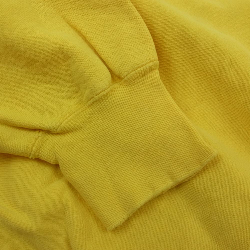 Champion チャンピオン USA製 90s REVERSE WEAVE リバースウィーブ 刺繍タグ vintage ヴィンテージ スウェット イエロー系 L【中古】