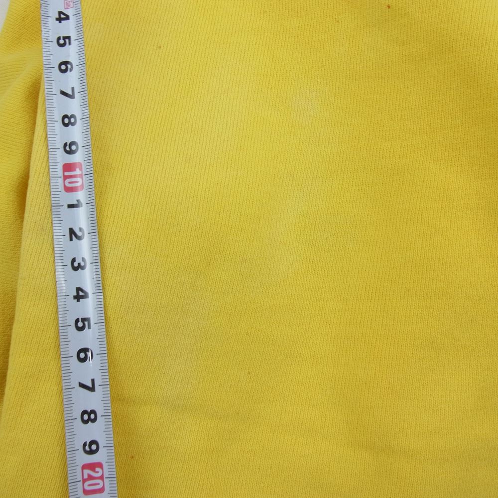 Champion チャンピオン USA製 90s REVERSE WEAVE リバースウィーブ 刺繍タグ vintage ヴィンテージ スウェット イエロー系 L【中古】