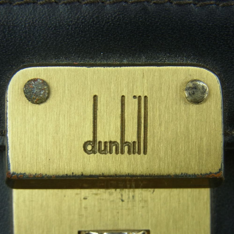 Dunhill ダンヒル キーロック レザー セカンド クラッチ バッグ ブラック系【中古】