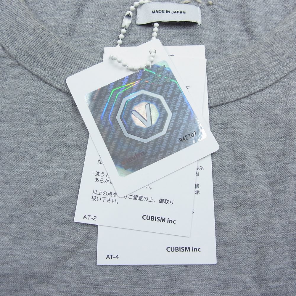 VISVIM ビズビム 0117305010010 JUMBO TEE S/S ジャンボ ポケット Tシャツ グレー系 4【中古】