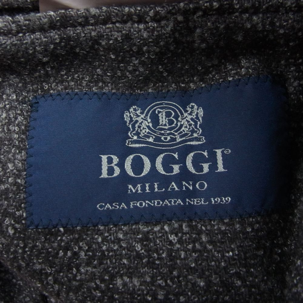 ボッジ ウール ブークレ テーラード 2B ジャケット ブラウン系【中古】