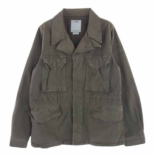 VISVIM ビズビム 16SS 0116105013028 ACHSE JKT DMGD ミリタリー ジャケット  カーキ系 3【中古】