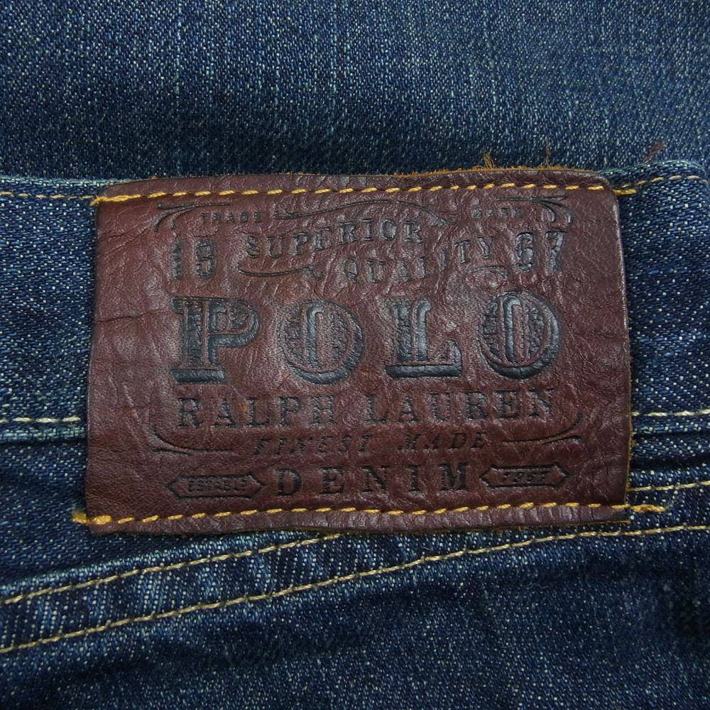 POLO RALPH LAUREN ポロ・ラルフローレン CLASSIC 867 クラシック ワイド デニム パンツ インディゴ インディゴブルー系 42/30【中古】