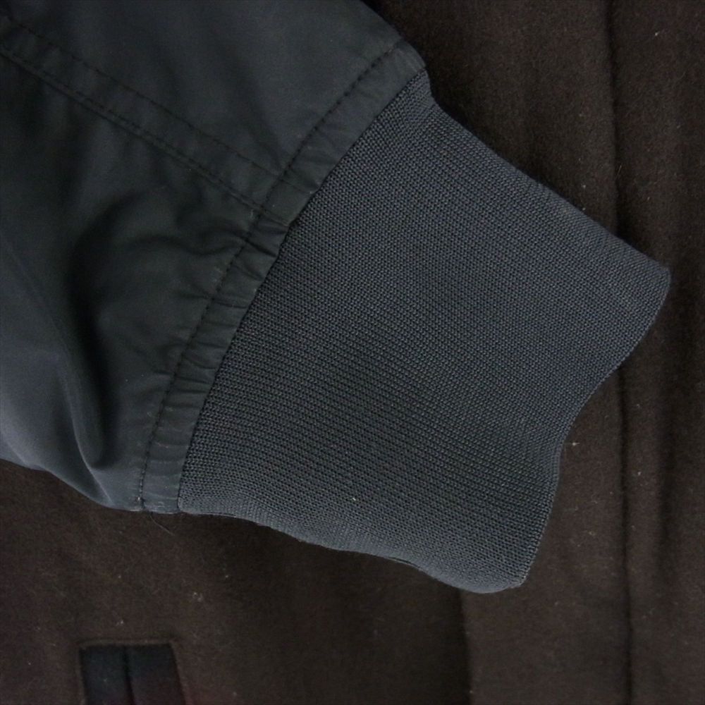 NIKE ナイキ 418992-201 ウール 切替 ジップアップ ブルゾン ジャケット ダークブラウン系 M【中古】