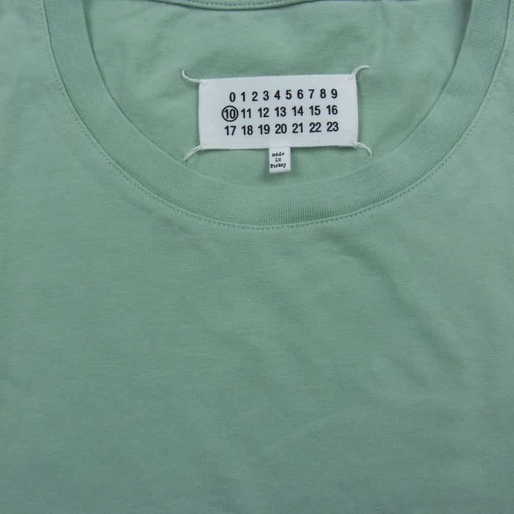 MAISON MARGIELA メゾンマルジェラ 18SS S22431 クルーネック Tシャツ 四つタグ ライトグリーン系 S【中古】