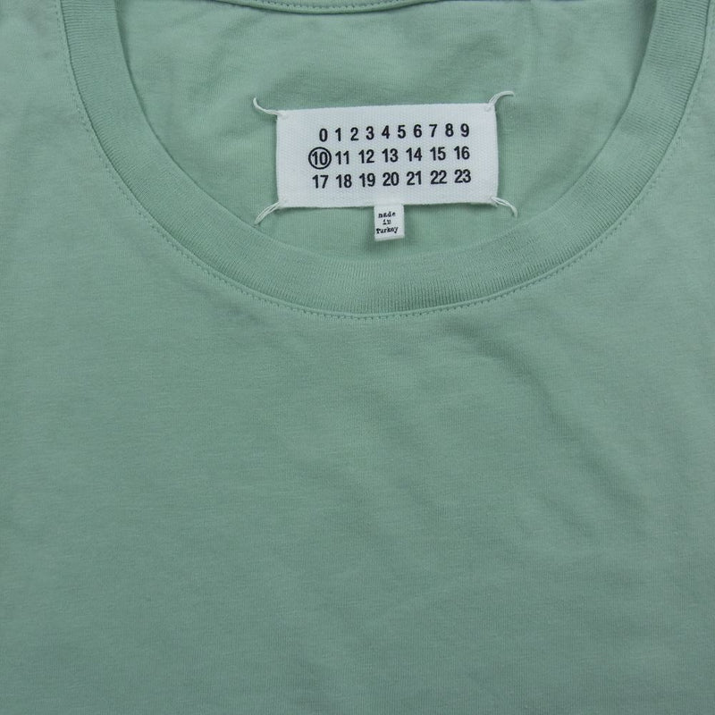 MAISON MARGIELA メゾンマルジェラ 18SS S22431 クルーネック Tシャツ 四つタグ ライトグリーン系 S【中古】