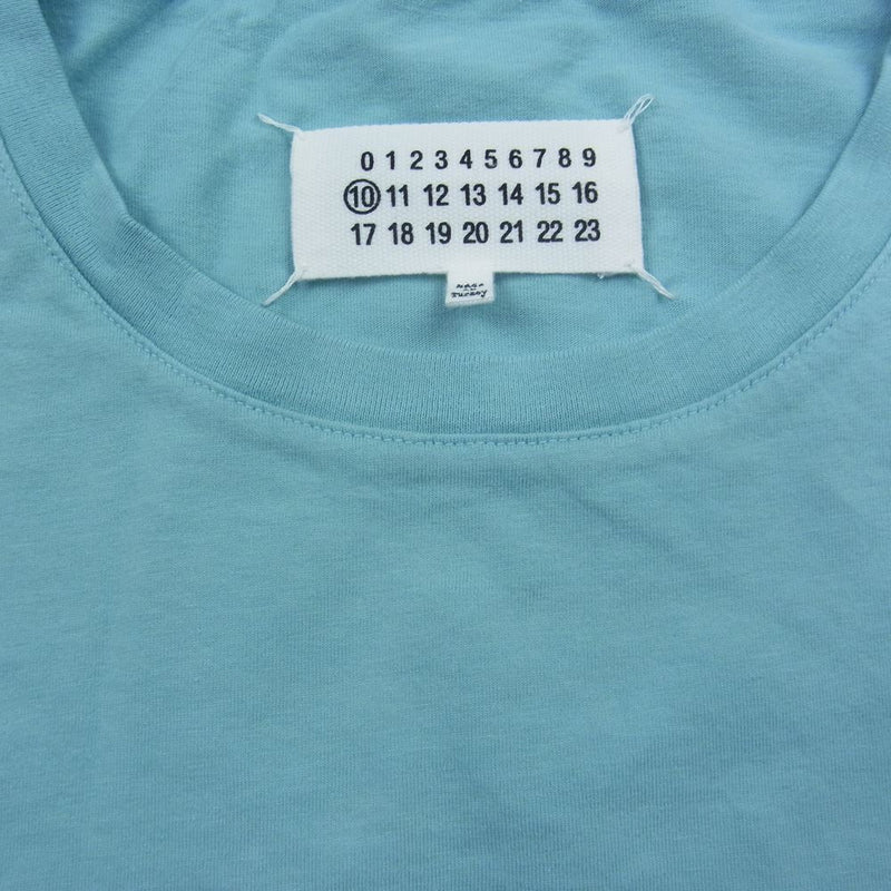 MAISON MARGIELA メゾンマルジェラ 18SS S22431 クルーネック Tシャツ 四つタグ ライトブルー ブルー系 S【中古】