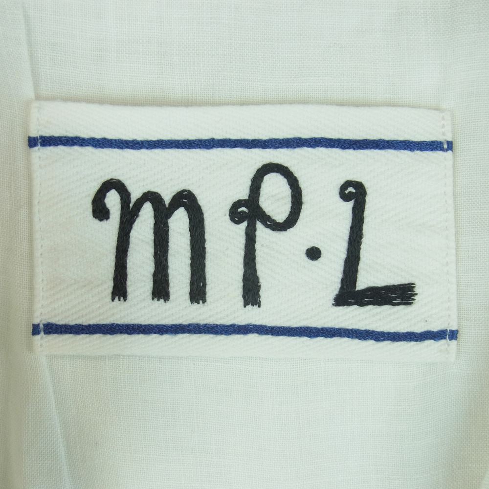 mina perhonen ミナペルホネン Ms3467 choucho ちょうちょ 刺繍 リネン ワンピース 日本製 オフホワイト系 38【中古】