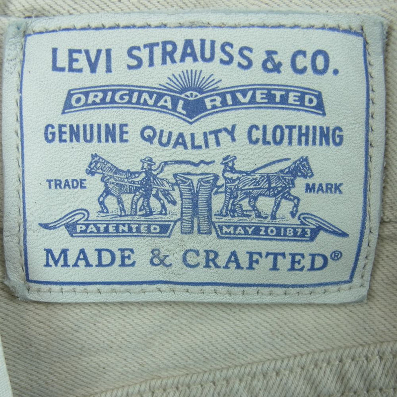 Levi's リーバイス 75645-0029 MADE＆CRAFTED カラム ジーンズ ストレート デニム パンツ オフホワイト系 27【美品】【中古】