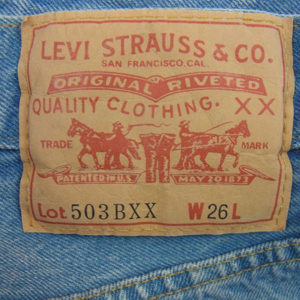 Levi's リーバイス 86197-0017 VINTAGE CLOTHING ヴィンテージクロージング LVC 503B XX ストレート デニム パンツ インディゴブルー系 W26【中古】