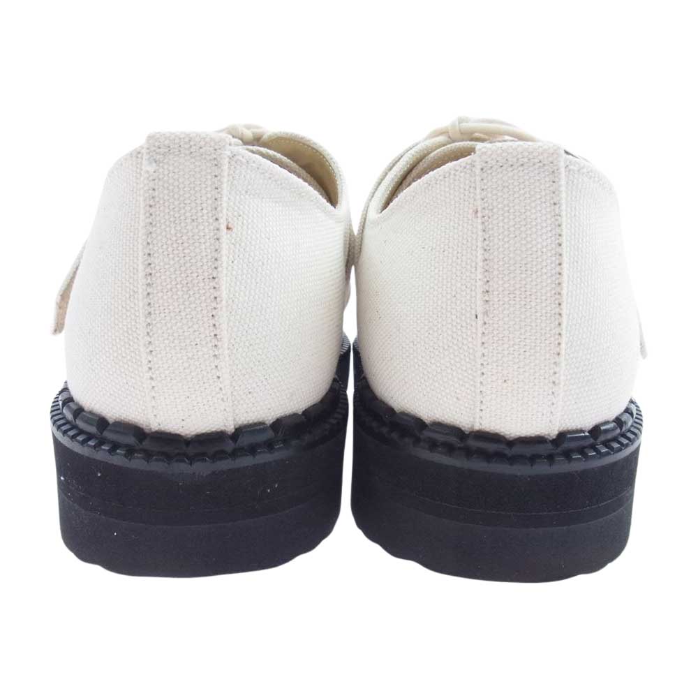 Yohji Yamamoto POUR HOMME ヨウジヤマモトプールオム 21SS HD-E05-064 CANVAS STRAP SHOES キャンバス ストラップ シャークソール シューズ オフホワイト系【中古】