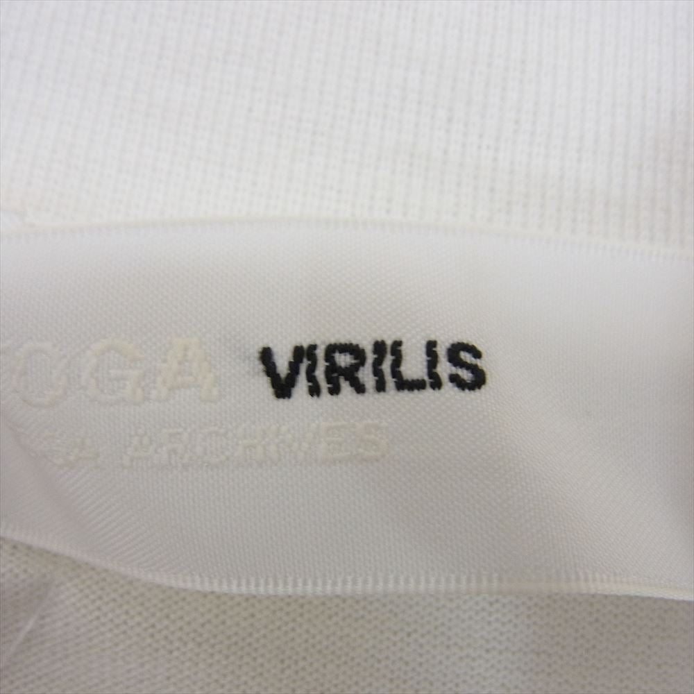 TOGA トーガ TV12-JK367 VIRILIS ビリリース ハイネック タートルネック 刺繍 長袖 カットソー ホワイト系 44【中古】
