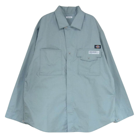 TOGA トーガ 21AW TC12-FJ511 ARCHIVES アーカイブス DICKIES ディッキーズ ZIP UP SP ジップアップ ワークシャツ ライトブルー系 46【中古】