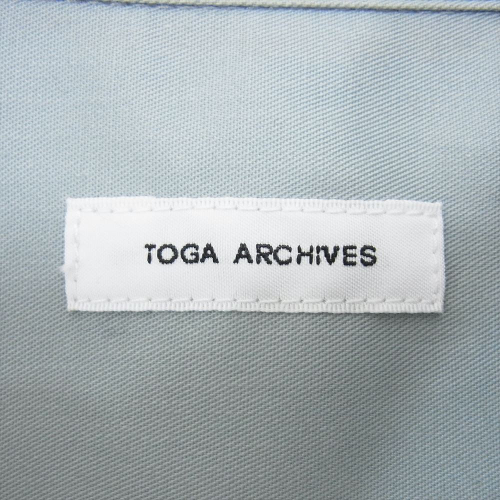 TOGA トーガ 21AW TC12-FJ511 ARCHIVES アーカイブス DICKIES ディッキーズ ZIP UP SP ジップアップ ワークシャツ ライトブルー系 46【中古】
