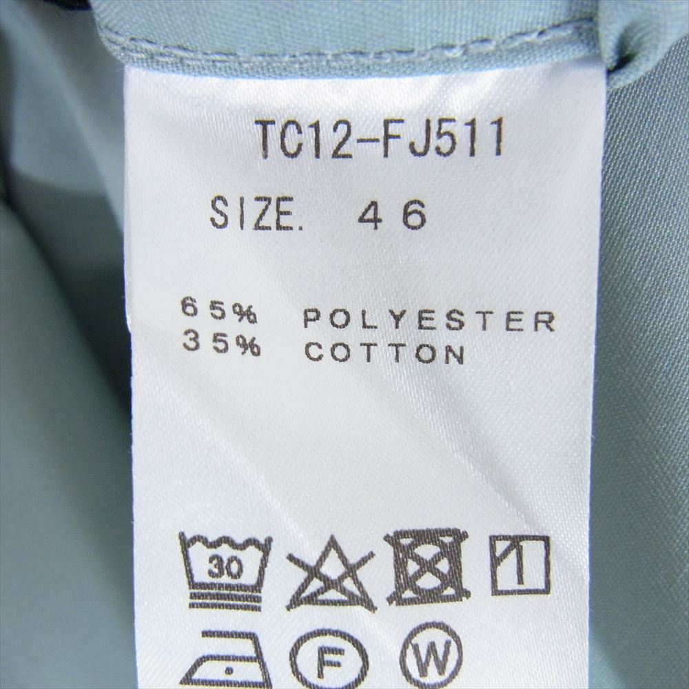 TOGA トーガ 21AW TC12-FJ511 ARCHIVES アーカイブス DICKIES ディッキーズ ZIP UP SP ジップアップ ワークシャツ ライトブルー系 46【中古】