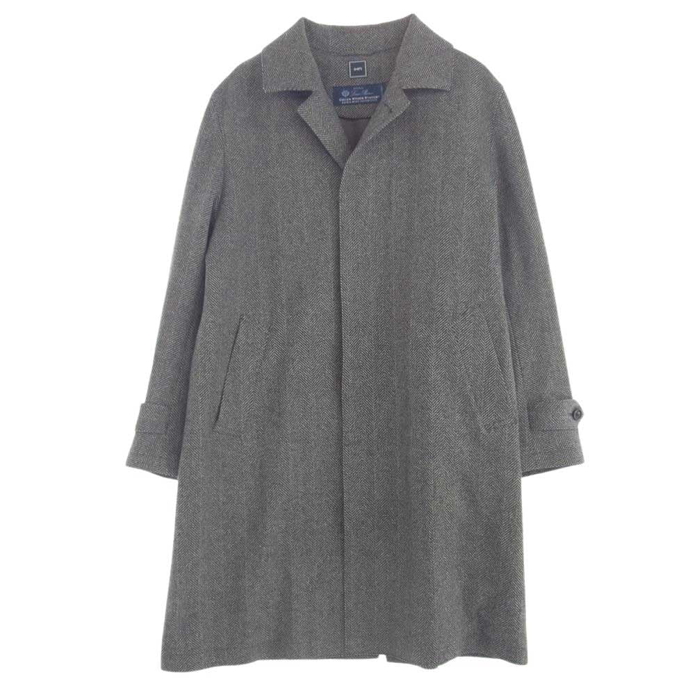 SHIPS シップス LORO PIANA  ロロピアーナ ライナー付き ウールコート ダークグレー系 XL【中古】