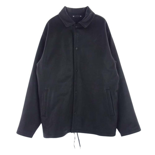 MINEDENIM マインデニム 2211-9004-99-032 Sheep Leather Coach JKT シープ レザー コーチ ジャケット ブラック系 ３【中古】