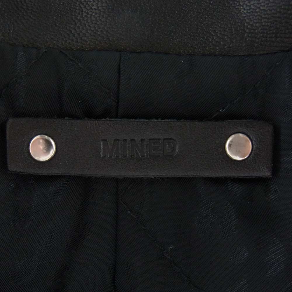 MINEDENIM マインデニム 2211-9004-99-032 Sheep Leather Coach JKT シープ レザー コーチ ジャケット ブラック系 ３【中古】