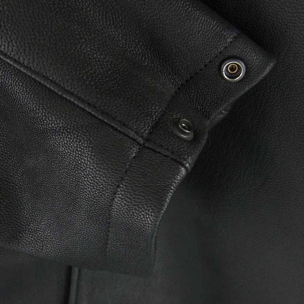 MINEDENIM マインデニム 2211-9004-99-032 Sheep Leather Coach JKT シープ レザー コーチ ジャケット ブラック系 ３【中古】