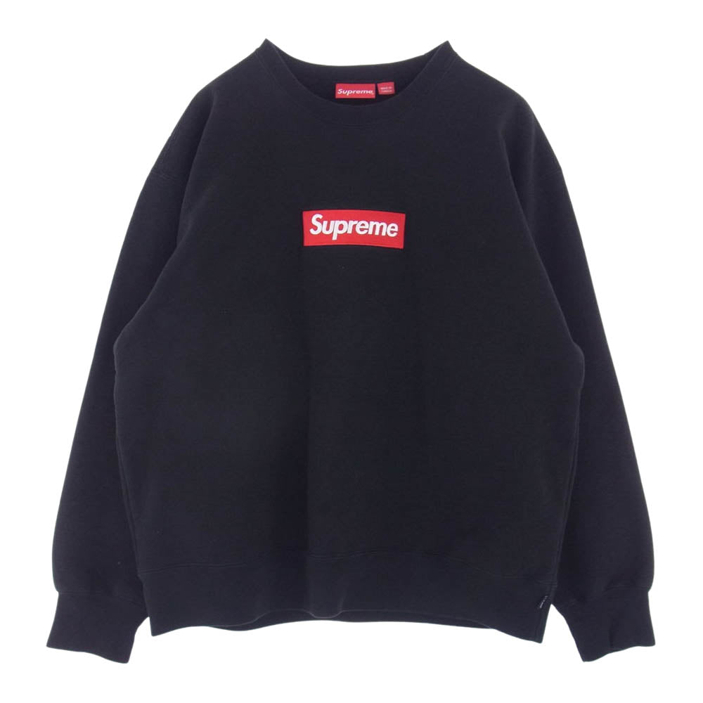 Supreme シュプリーム 22AW Box Logo Crewneck ボックスロゴ クルーネック スウェット ブラック系 L【中古】