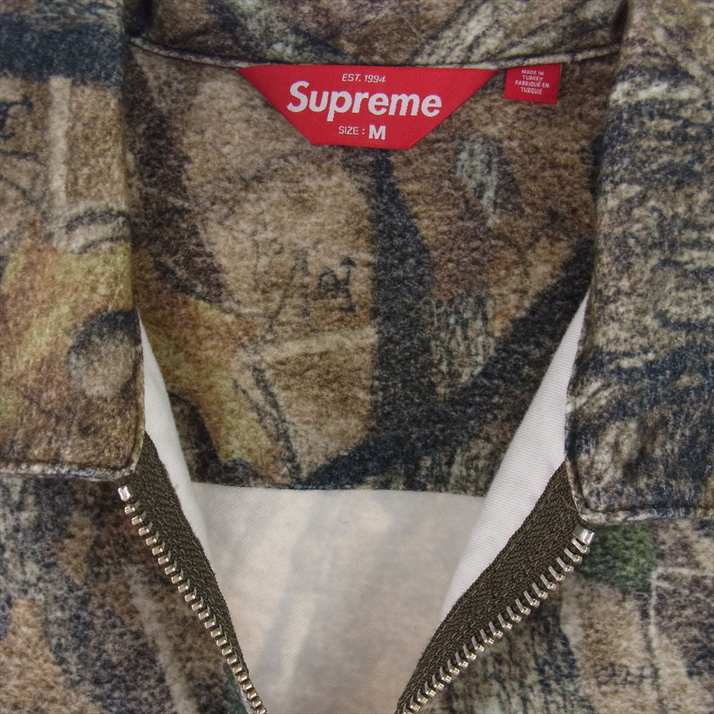 Supreme シュプリーム 23AW Moleskin Work Jacket Camo 総柄 モールスキン ワーク ジャケット カーキ系 M【新古品】【未使用】【中古】