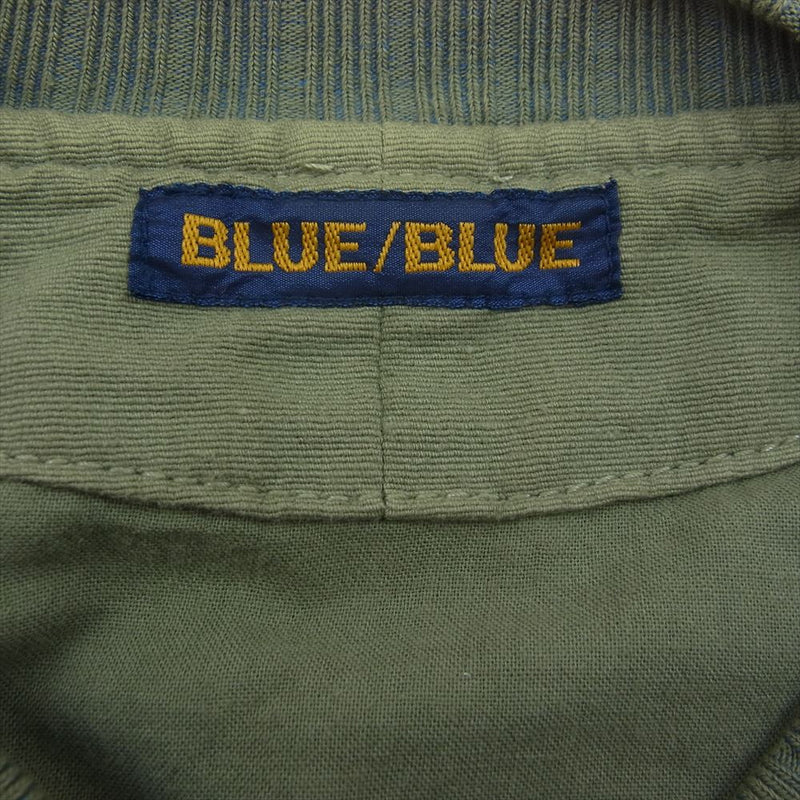 BLUE BLUE ブルーブルー キャンバス ミリタリー ブルゾン ジャケット カーキ系 1【中古】