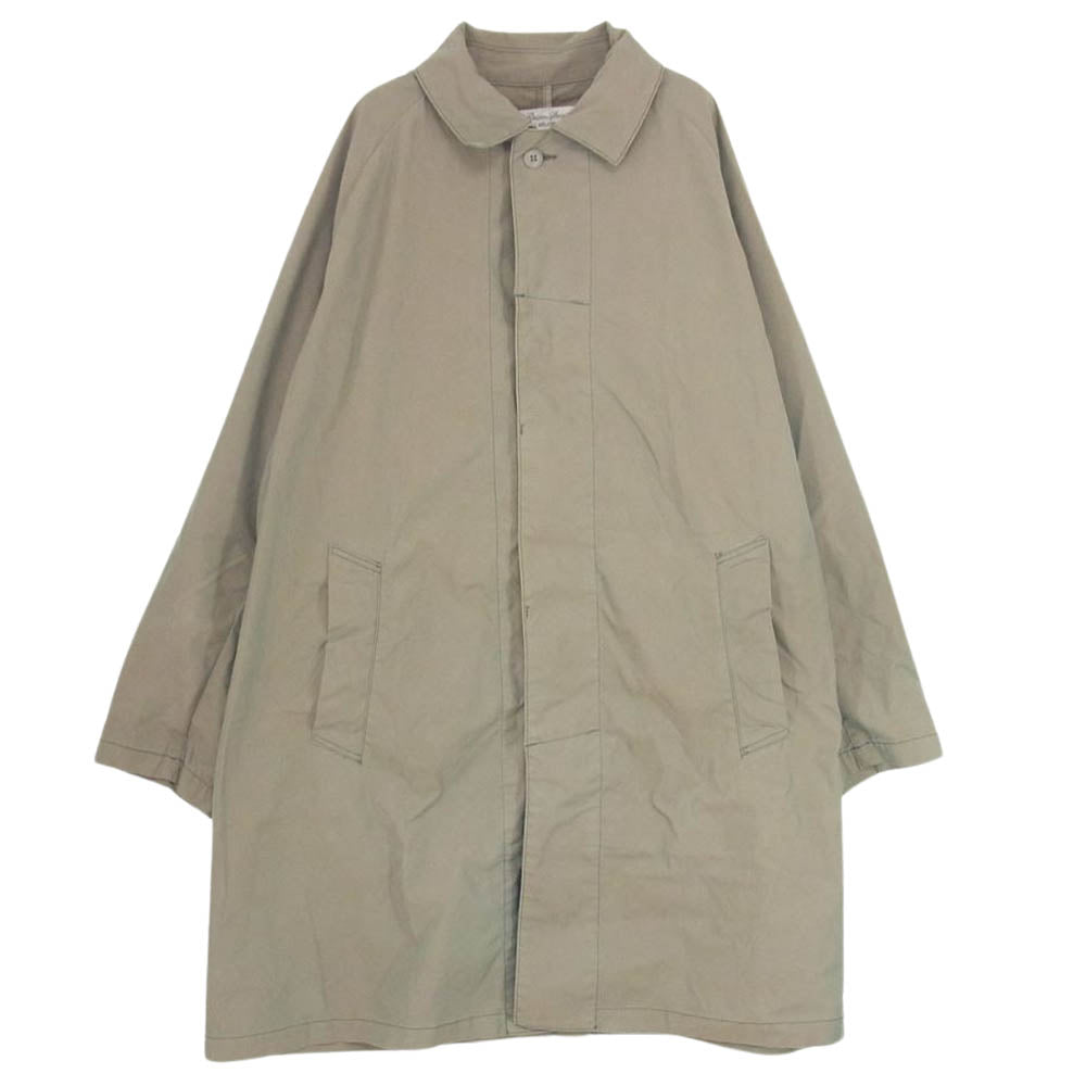REMI RELIEF レミレリーフ 高密度ツイル 玉虫 ステンカラー コート カーキ系 L【中古】