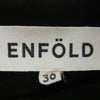 ENFOLD エンフォルド 3008A233-1330 スポンジ ダブルクロス ワイド ボックス ワンピース ブラック系 36【中古】