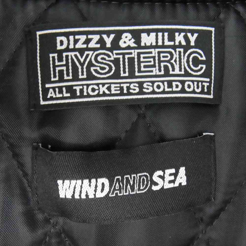 HYSTERIC GLAMOUR ヒステリックグラマー WIND AND SEA ウィンダンシー 22AW WDS-C-HYS-23-AP-Q1-01 タイガーカモ マルチ ヴァーシティジャケット スタジャン カーキ系 ブラック系 L【中古】