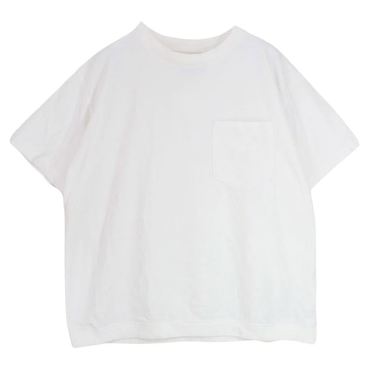 THE NORTH FACE ノースフェイス NT3206 PURPLE LABEL パープルレーベル High Bulky H/S Pocket Tee ハイバルキー ハーフ スリーブ ポケット Tシャツ ホワイト系 M【中古】