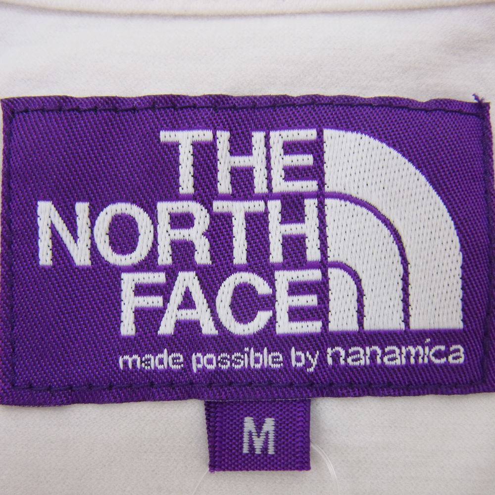 THE NORTH FACE ノースフェイス NT3206 PURPLE LABEL パープルレーベル High Bulky H/S Pocket Tee ハイバルキー ハーフ スリーブ ポケット Tシャツ ホワイト系 M【中古】