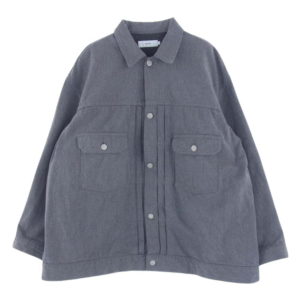 GRAPHPAPER グラフペーパー 20SS GM201-30097B COLORFAST DENIM JACKET カラーファスト デニムジャケット グレー系 1【中古】