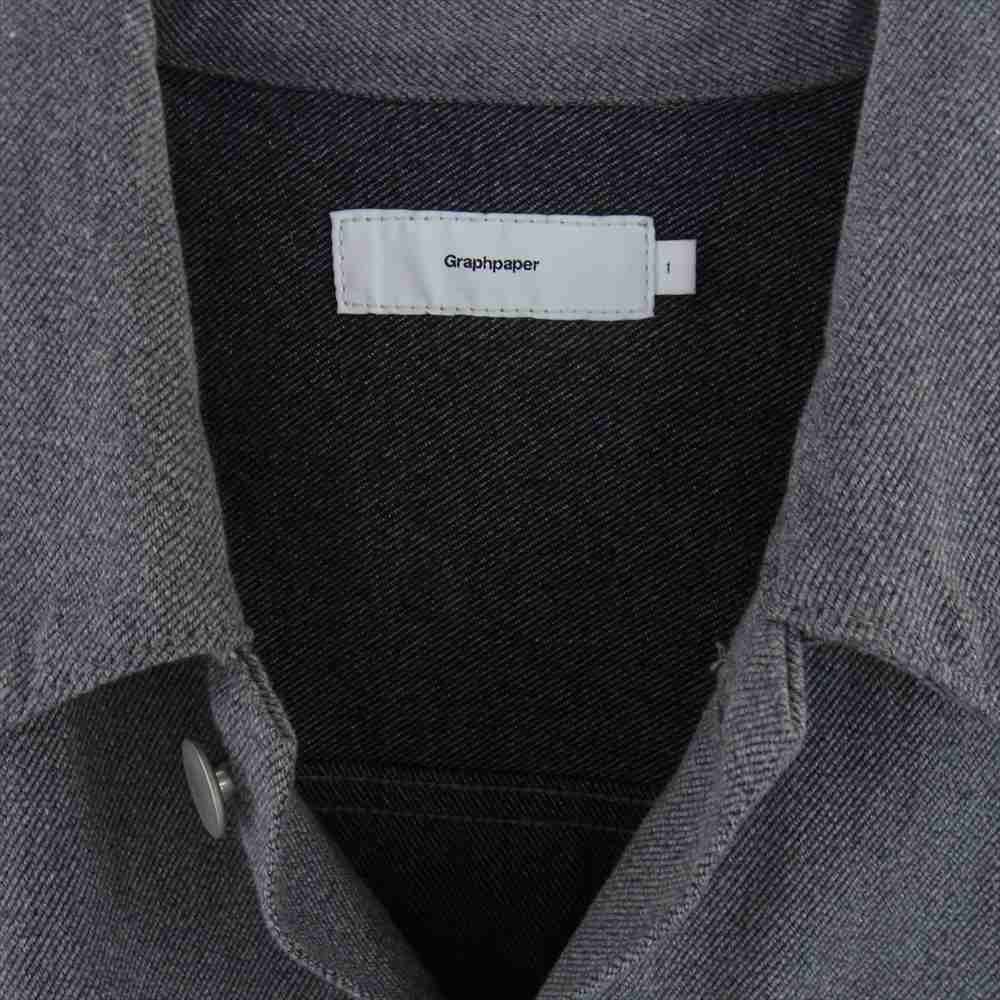 GRAPHPAPER グラフペーパー 20SS GM201-30097B COLORFAST DENIM JACKET カラーファスト デニムジャケット グレー系 1【中古】
