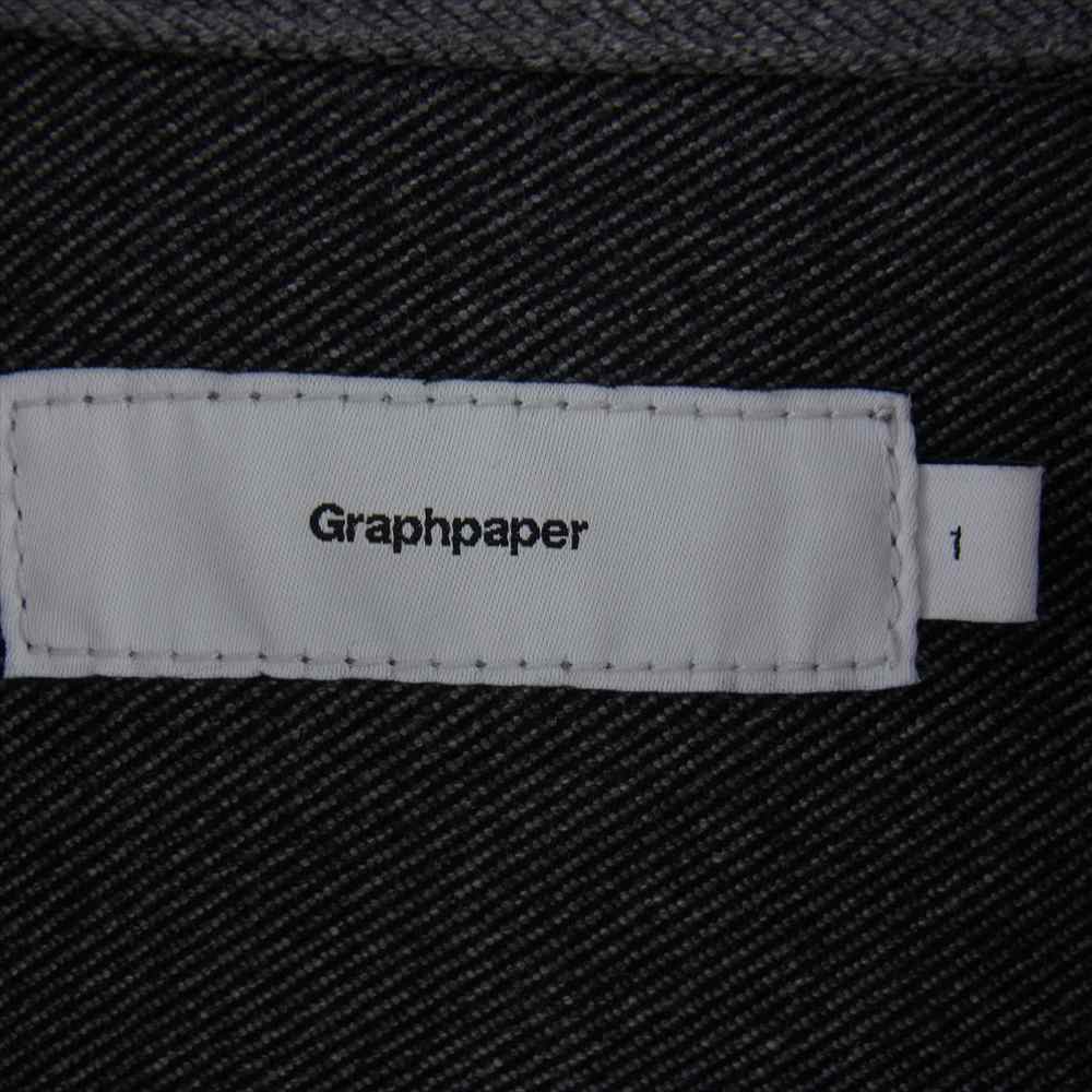 GRAPHPAPER グラフペーパー 20SS GM201-30097B COLORFAST DENIM JACKET カラーファスト デニムジャケット グレー系 1【中古】