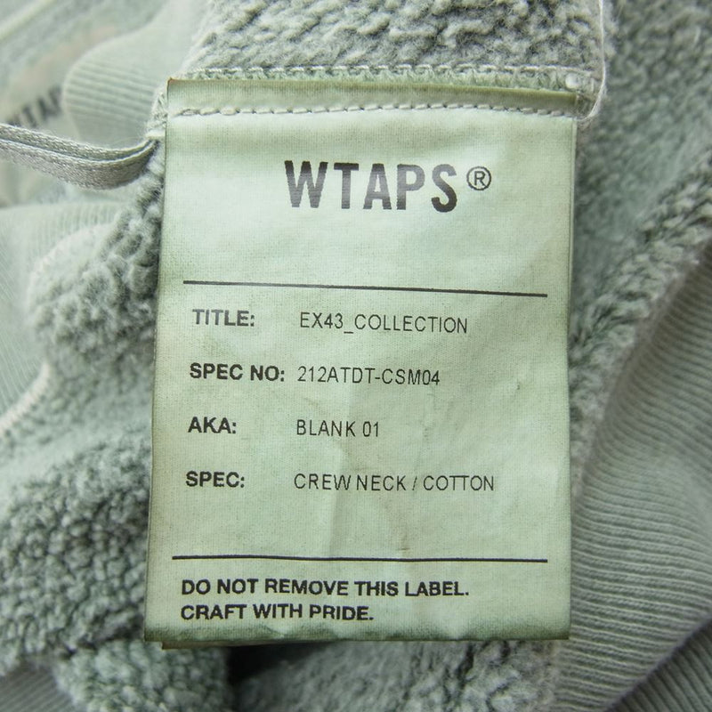 WTAPS ダブルタップス 22AW 22ATDT-CSM04 AII 02/LS/COTTON.SIGN 裏 ...