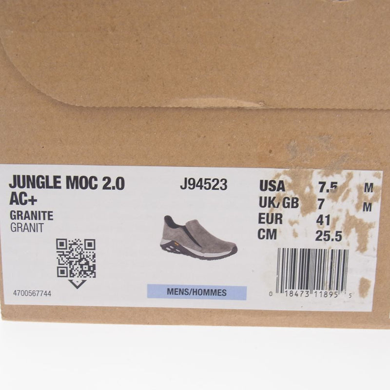 MERRELL メレル J94523 JUNGLE MOC 2.0 ジャングル モック スニーカー グレー系 25.5cm【新古品】【未使用】【中古】