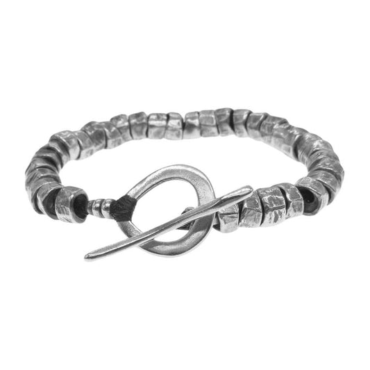 JILL PLATNER ジルプラットナー Abacus Bracelet アバクス 槌目加工 スターリングシルバービーズ ブレスレット シルバー系【中古】