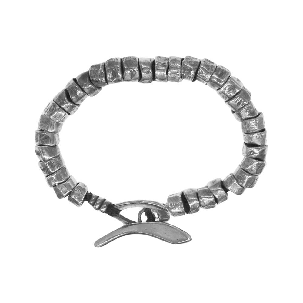 JILL PLATNER ジルプラットナー Abacus Bracelet アバクス 槌目加工 スターリングシルバービーズ ブレスレット シルバー系【中古】