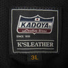 KADOYA カドヤ NA-SPARTACUS スパルタクス レザー ジャケット ブラック系 XXL【中古】