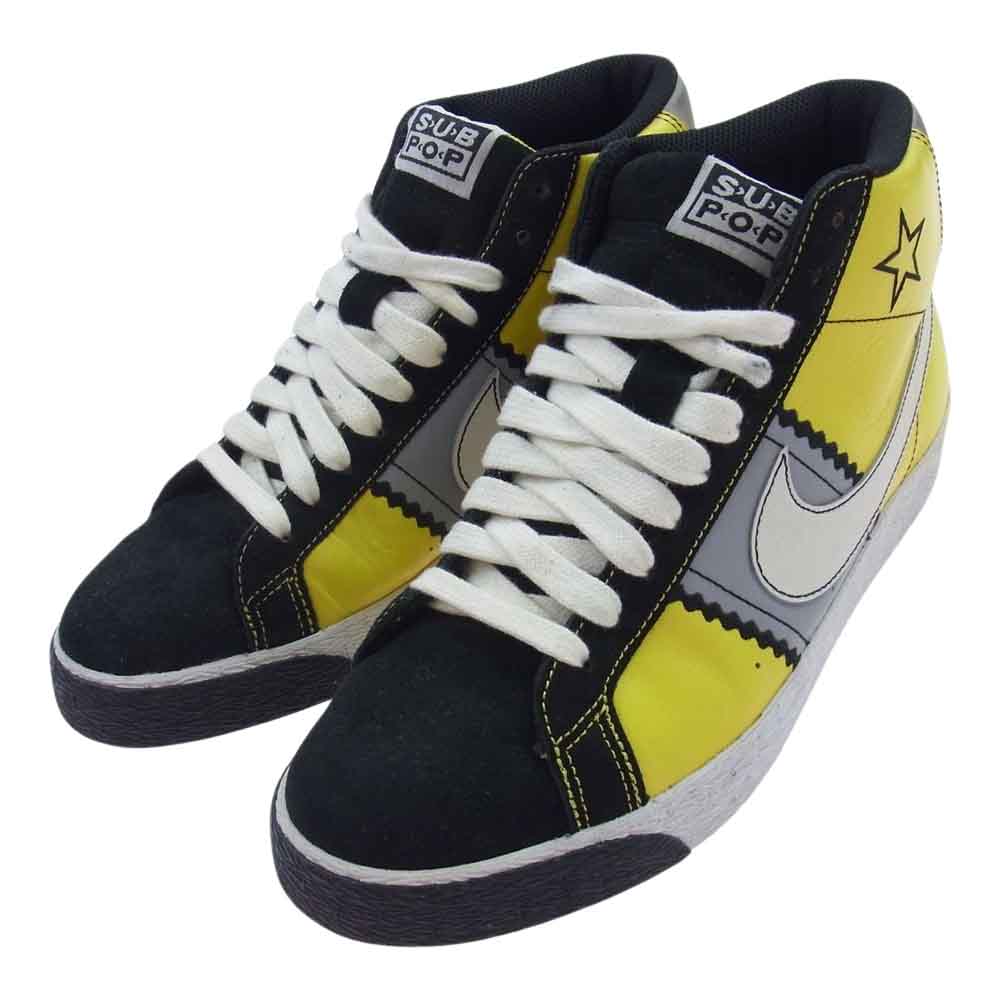 NIKE SB ナイキエスビー 334106-711 BLAZER ELITE SB SUBPOP ブレーザー エリート スニーカー イエロー系 27cm【中古】