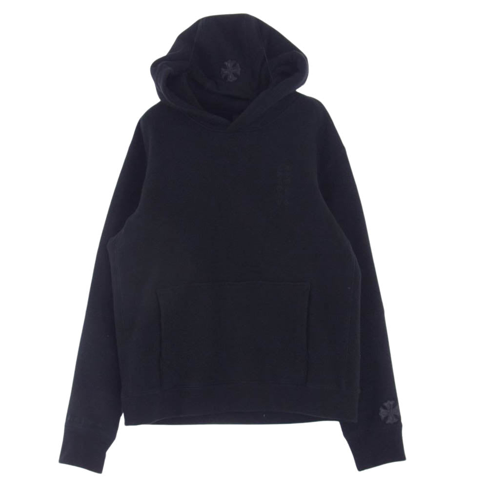 CHROME HEARTS クロムハーツ（原本無） Y NOT Pullover プラスパッチ ダガー プルオーバー 刺繍 フーディー パーカー   ブラック系 M【中古】
