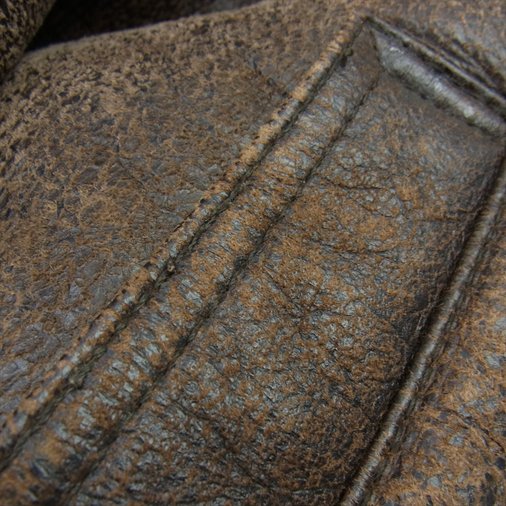 ブランド不明 33H5595 B-3 ムートン フライト ボア ジャケット ブラウン系【中古】